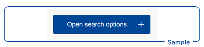 screenshot: " Open search options " button
