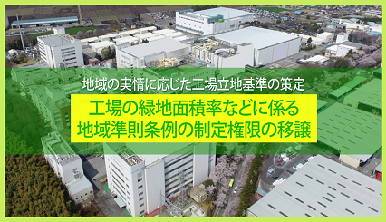 提案事例動画工場の緑地面積率などに係る地域準則条例の制定権限の移譲紹介画像