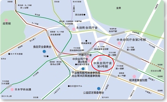 中央合同庁舎第4号館地図