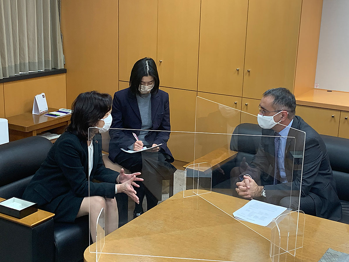 ギラッド・コーヘン（駐日イスラエル大使）による野田大臣への表敬訪問1