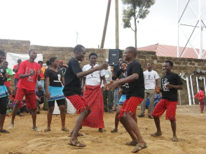 UZIMA Youth in dance session in the program of Safe and Clean Fun