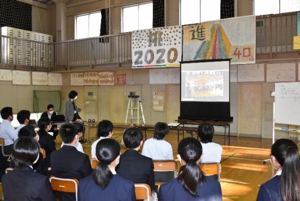 福島県中学校の様子