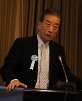 黒川清野口英世アフリカ賞委員会委員長の写真