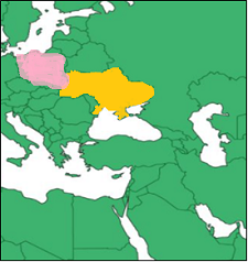 ウクライナ及びポーランド図