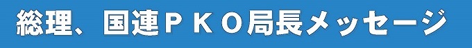 総理、国連PKO局長メッセージ