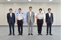 国連南スーダン共和国ミッション(UNMISS)第12次司令部要員(施設幕僚、情報幕僚)出発式の様子