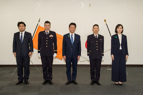 多国籍部隊・監視団（MFO）第３次司令部要員出発式の様子