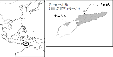 東ティモール地図