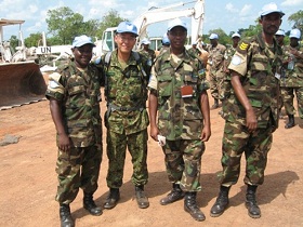 ルワンダ大隊宿営地（西エクアトリア州）にてimg