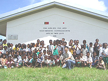 WFPが東ティモール政府と共同で実施している学校給食事業の現場調査」の画像