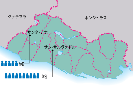 我が国の選挙監視要員配置図