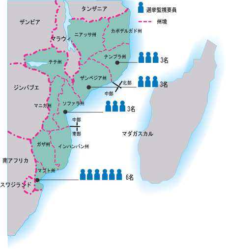 選挙監視要員配置図img