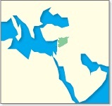 シリア・アラブ共和国の地図