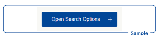 screenshot: Open Search Options button