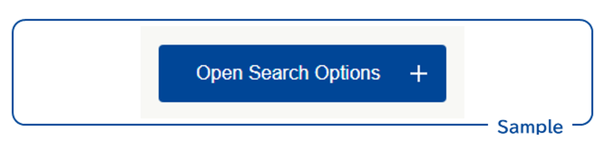 screenshot: " Open search options " button